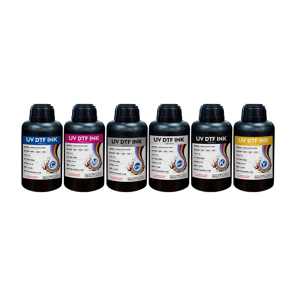 带CMYK、白色和亮光油的喷墨打印机用UV固化油墨
